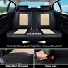 image:imageCoverado Universal Car Seat Covers Full Set Luxury StainResistant Waterproof Faux Leather Front amp Rear Seat Protectors Elegant EasyClean Automotive Interior  WhiteBlackBlackBeige