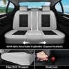 image:imageCoverado Universal Car Seat Covers Full Set Luxury StainResistant Waterproof Faux Leather Front amp Rear Seat Protectors Elegant EasyClean Automotive Interior  WhiteBlackWhiteBlack