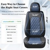 image:imageCoverado Universal Car Seat Covers Full Set Luxury StainResistant Waterproof Faux Leather Front amp Rear Seat Protectors Elegant EasyClean Automotive Interior  WhiteBlackBlackblue