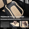 image:imageCoverado Universal Car Seat Covers Full Set Luxury StainResistant Waterproof Faux Leather Front amp Rear Seat Protectors Elegant EasyClean Automotive Interior  WhiteBlackBlackBeige
