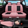 image:imageCoverado Universal Car Seat Covers Full Set Luxury StainResistant Waterproof Faux Leather Front amp Rear Seat Protectors Elegant EasyClean Automotive Interior  WhiteBlackPinkBlack