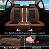 image:imageCoverado Universal Car Seat Covers Full Set Luxury StainResistant Waterproof Faux Leather Front amp Rear Seat Protectors Elegant EasyClean Automotive Interior  WhiteBlackCoffeeBlack