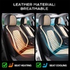 image:imageCoverado Universal Car Seat Covers Full Set Luxury StainResistant Waterproof Faux Leather Front amp Rear Seat Protectors Elegant EasyClean Automotive Interior  WhiteBlackBlackBeige