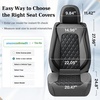 image:imageCoverado Universal Car Seat Covers Full Set Luxury StainResistant Waterproof Faux Leather Front amp Rear Seat Protectors Elegant EasyClean Automotive Interior  WhiteBlackGrayBlack