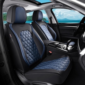image:imageCoverado Universal Car Seat Covers Full Set Luxury StainResistant Waterproof Faux Leather Front amp Rear Seat Protectors Elegant EasyClean Automotive Interior  WhiteBlackBlackblue