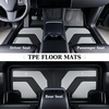 image:imageCoverado Floor Mats for Toyota Tacoma 20242026 Double Cab Not Fit Hybrid Gasoline Models Only All Weather TPE Custom Fit Floor Liners Front amp Rear 2 Row Full Set for SRSR5TRD SportLimitedBlack  Grey