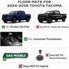 image:imageCoverado Floor Mats for Toyota Tacoma 20242026 Double Cab Not Fit Hybrid Gasoline Models Only All Weather TPE Custom Fit Floor Liners Front amp Rear 2 Row Full Set for SRSR5TRD SportLimitedBlack