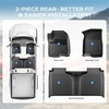 image:imageCoverado Floor Mats for Toyota Tacoma 20242026 Double Cab Not Fit Hybrid Gasoline Models Only All Weather TPE Custom Fit Floor Liners Front amp Rear 2 Row Full Set for SRSR5TRD SportLimitedABlack