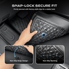 image:imageCoverado Floor Mats for Toyota Tacoma 20242026 Double Cab Not Fit Hybrid Gasoline Models Only All Weather TPE Custom Fit Floor Liners Front amp Rear 2 Row Full Set for SRSR5TRD SportLimitedABlack