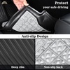 image:imageCoverado Floor Mats for Toyota Tacoma 20242026 Double Cab Not Fit Hybrid Gasoline Models Only All Weather TPE Custom Fit Floor Liners Front amp Rear 2 Row Full Set for SRSR5TRD SportLimitedBlack  Grey