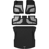image:imageCoverado Floor Mats for Toyota Tacoma 20242026 Double Cab Not Fit Hybrid Gasoline Models Only All Weather TPE Custom Fit Floor Liners Front amp Rear 2 Row Full Set for SRSR5TRD SportLimitedBlack  Grey