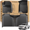 image:imageCoverado Floor Mats for Toyota Tacoma 20242026 Double Cab Not Fit Hybrid Gasoline Models Only All Weather TPE Custom Fit Floor Liners Front amp Rear 2 Row Full Set for SRSR5TRD SportLimitedABlack