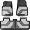 image:imageCoverado Floor Mats for Toyota Tacoma 20242026 Double Cab Not Fit Hybrid Gasoline Models Only All Weather TPE Custom Fit Floor Liners Front amp Rear 2 Row Full Set for SRSR5TRD SportLimitedBlack  Grey