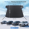 image:image2026 Upgrade Coverado Sunshade for Car Windshield UPF80 FullSize TrucksSUVs Windshield Sun Shade Blocks Heat amp UV Rays Thickened Vinyl Coating Keep Cool and Protect Interior Foldable L 61x33MSnow67x47