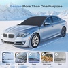 image:image2026 Upgrade Coverado Sunshade for Car Windshield UPF80 FullSize TrucksSUVs Windshield Sun Shade Blocks Heat amp UV Rays Thickened Vinyl Coating Keep Cool and Protect Interior Foldable L 61x33MSnow67x47