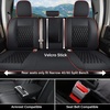 image:imageCoverado Custom Fit Seat Covers Full Set for Chevy SilveradoGMC Sierra 20072013amp20192025 1500 20202025 2500HD 3500HD CrewDoubleExtended Cab  Faux Waterproof Leather BlackRed Line