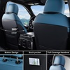 image:imageCoverado Custom Fit Seat Covers Full Set for Chevy SilveradoGMC Sierra 20072013amp20192025 1500 20202025 2500HD 3500HD CrewDoubleExtended Cab  Faux Waterproof Leather BlackBlue