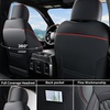 image:imageCoverado Custom Fit Seat Covers Full Set for Chevy SilveradoGMC Sierra 20072013amp20192025 1500 20202025 2500HD 3500HD CrewDoubleExtended Cab  Faux Waterproof Leather BlackRed Line