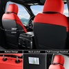 image:imageCoverado Custom Fit Seat Covers Full Set for Chevy SilveradoGMC Sierra 20072013amp20192025 1500 20202025 2500HD 3500HD CrewDoubleExtended Cab  Faux Waterproof Leather BlackRed