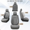 image:imageCoverado Custom Fit Seat Covers Full Set for Chevy SilveradoGMC Sierra 20072013amp20192025 1500 20202025 2500HD 3500HD CrewDoubleExtended Cab  Faux Waterproof Leather BlackGray