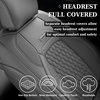 image:imageCoverado Custom Fit Seat Covers Full Set for Chevy SilveradoGMC Sierra 20072013amp20192025 1500 20202025 2500HD 3500HD CrewDoubleExtended Cab  Faux Waterproof Leather BlackGray