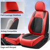 image:imageCoverado Custom Fit Seat Covers Full Set for Chevy SilveradoGMC Sierra 20072013amp20192025 1500 20202025 2500HD 3500HD CrewDoubleExtended Cab  Faux Waterproof Leather BlackRed