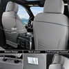 image:imageCoverado Custom Fit Seat Covers Full Set for Chevy SilveradoGMC Sierra 20072013amp20192025 1500 20202025 2500HD 3500HD CrewDoubleExtended Cab  Faux Waterproof Leather BlackGray