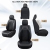 image:imageCoverado Custom Fit Seat Covers Full Set for Chevy SilveradoGMC Sierra 20072013amp20192025 1500 20202025 2500HD 3500HD CrewDoubleExtended Cab  Faux Waterproof Leather BlackBlack