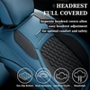 image:imageCoverado Custom Fit Seat Covers Full Set for Chevy SilveradoGMC Sierra 20072013amp20192025 1500 20202025 2500HD 3500HD CrewDoubleExtended Cab  Faux Waterproof Leather BlackBlue