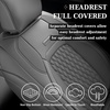 image:imageCoverado Custom Fit Seat Covers Full Set for Chevy SilveradoGMC Sierra 20072013amp20192025 1500 20202025 2500HD 3500HD CrewDoubleExtended Cab  Faux Waterproof Leather BlackGray