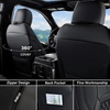image:imageCoverado Custom Fit Seat Covers Full Set for Chevy SilveradoGMC Sierra 20072013amp20192025 1500 20202025 2500HD 3500HD CrewDoubleExtended Cab  Faux Waterproof Leather BlackBlack
