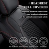 image:imageCoverado Custom Fit Seat Covers Full Set for Chevy SilveradoGMC Sierra 20072013amp20192025 1500 20202025 2500HD 3500HD CrewDoubleExtended Cab  Faux Waterproof Leather BlackRed Line