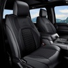 image:imageCoverado Custom Fit Seat Covers Full Set for Chevy SilveradoGMC Sierra 20072013amp20192025 1500 20202025 2500HD 3500HD CrewDoubleExtended Cab  Faux Waterproof Leather BlackBlack