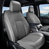 image:imageCoverado Custom Fit Seat Covers Full Set for Chevy SilveradoGMC Sierra 20072013amp20192025 1500 20202025 2500HD 3500HD CrewDoubleExtended Cab  Faux Waterproof Leather BlackGray