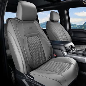image:imageCoverado Custom Fit Seat Covers Full Set for Chevy SilveradoGMC Sierra 20072013amp20192025 1500 20202025 2500HD 3500HD CrewDoubleExtended Cab  Faux Waterproof Leather BlackGray