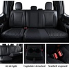 image:imageCoverado Gray Ford F150 Seat Covers Full Set Car Seat Covers Waterproof Faux Leather Full Coverage Protector Pickup Truck Car Seat Cushion Cover Fit for 20152026 Ford F150 20172026 F250 F350 F450Black