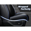 image:imageCoverado Gray Ford F150 Seat Covers Full Set Car Seat Covers Waterproof Faux Leather Full Coverage Protector Pickup Truck Car Seat Cushion Cover Fit for 20152026 Ford F150 20172026 F250 F350 F450Blue line