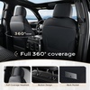 image:imageCoverado Gray Ford F150 Seat Covers Full Set Car Seat Covers Waterproof Faux Leather Full Coverage Protector Pickup Truck Car Seat Cushion Cover Fit for 20152026 Ford F150 20172026 F250 F350 F450Black