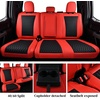 image:imageCoverado Gray Ford F150 Seat Covers Full Set Car Seat Covers Waterproof Faux Leather Full Coverage Protector Pickup Truck Car Seat Cushion Cover Fit for 20152026 Ford F150 20172026 F250 F350 F450Red