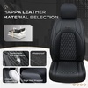 image:imageCoverado Gray Ford F150 Seat Covers Full Set Car Seat Covers Waterproof Faux Leather Full Coverage Protector Pickup Truck Car Seat Cushion Cover Fit for 20152026 Ford F150 20172026 F250 F350 F450Black