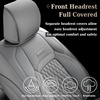 image:imageCoverado Gray Ford F150 Seat Covers Full Set Car Seat Covers Waterproof Faux Leather Full Coverage Protector Pickup Truck Car Seat Cushion Cover Fit for 20152026 Ford F150 20172026 F250 F350 F450All Gray