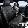 image:imageCoverado Tacoma Seat Covers Custom Fit for Toyota Tacoma Petrol 2024 2025 2026 Double CabCrew Cab SRSR5TRD SportTRD OffRoadLimited  Full Set Truck Seat Covers Premium Faux Leather Black20242026 Tacoma Petrol Full Set