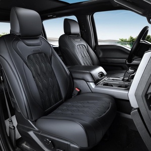 image:imageCoverado Car Seat Covers Full Set Leather Ford F150 Seat Covers Fit for 20152026 F150 and 20172026 F250 F350 F450 Super Duty Crew Cab XL XLT Lariat King Ranch PlatinumBlackBlack