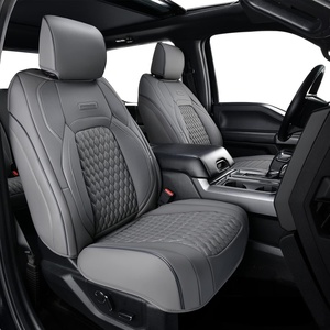 image:imageCoverado Gray Ford F150 Seat Covers Full Set Car Seat Covers Waterproof Faux Leather Full Coverage Protector Pickup Truck Car Seat Cushion Cover Fit for 20152026 Ford F150 20172026 F250 F350 F450All Gray