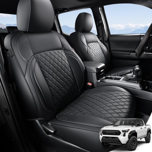 image:imageCoverado Tacoma Seat Covers Custom Fit for Toyota Tacoma Petrol 2024 2025 2026 Double CabCrew Cab SRSR5TRD SportTRD OffRoadLimited  Full Set Truck Seat Covers Premium Faux Leather Black20162023 Tacoma Petrol Full Set