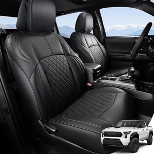 image:imageCoverado Tacoma Seat Covers Custom Fit for Toyota Tacoma Petrol 2024 2025 2026 Double CabCrew Cab SRSR5TRD SportTRD OffRoadLimited  Full Set Truck Seat Covers Premium Faux Leather Black20242026 Tacoma Petrol Full Set