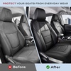 image:imageCoverado RAV4 Seat Covers Custom Fit for RAV4 20192025 Leather Full Set  Car Seat Covers for Toyota RAV4 20192025Gas LEXLEXLE PremiumLimited Easy Install amp Waterproof amp Airbag CompatibleBlack