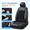 image:imageCoverado 2026 Upgraded Air Flow Cooling Seat Cover 12V24V Breathable Ventilated Car Seat Cushion Universal for Vehicle SUV Truck Van Deep BlackBlacke