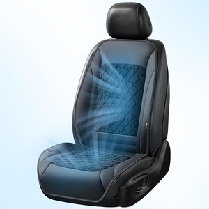 image:imageCoverado 2026 Upgraded Air Flow Cooling Seat Cover 12V24V Breathable Ventilated Car Seat Cushion Universal for Vehicle SUV Truck Van Deep BlackBlacke