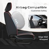 image:imageCoverado Tacoma Front Seat Covers Faux Leather Custom Fit for 20052015 Toyota Tacoma DoubleCrew Cab Base PreRunner SR5 Limited TRD Sport Front Seat Protection Red LineRed Line